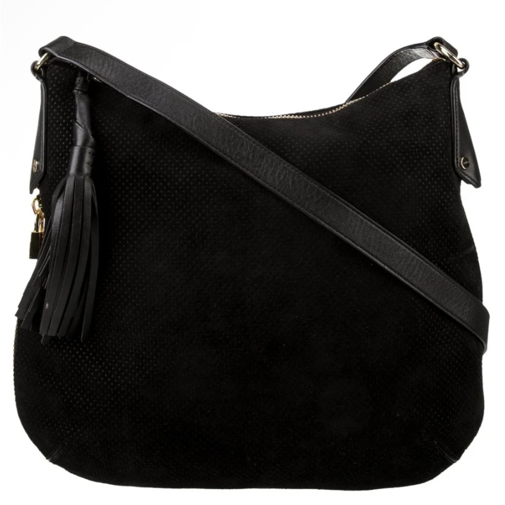 Henri Bendel Black Suede Bag